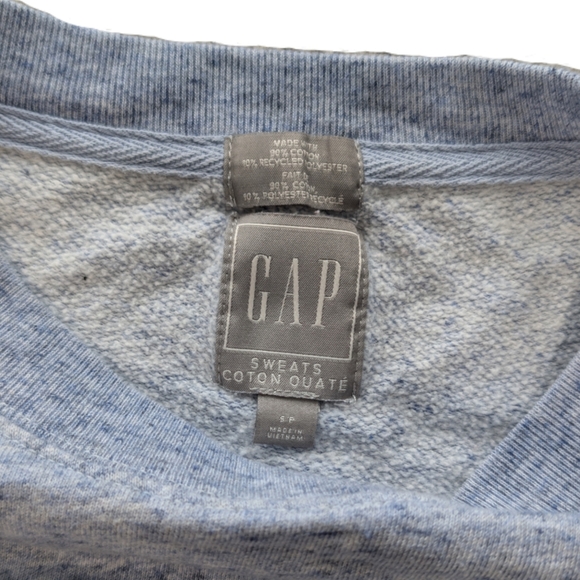 Gap‎ Women's Size Small Light Blue Crew Neck Long Sleeve Sweater - Picture 4 of 4